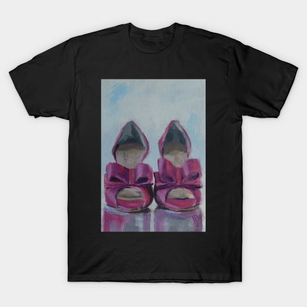 Pink in Waiting T-Shirt by Jaana Day